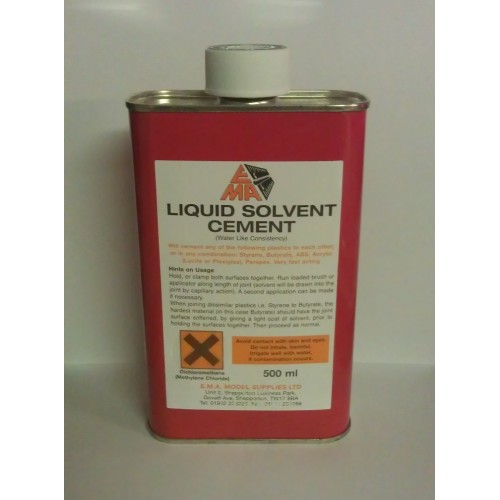 EMA Liquid Solvent Cement 500ml